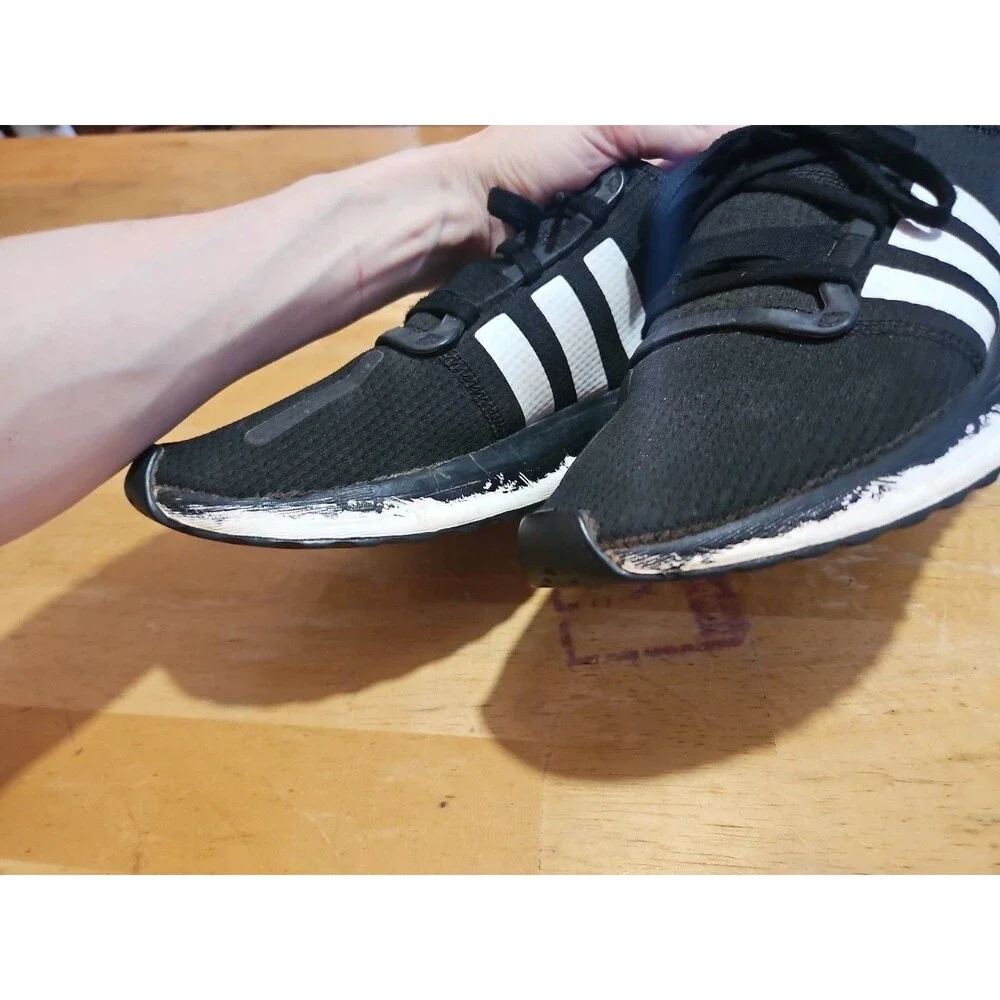 Adidas U Path Run Casual Sneakers From Finish Line Mens Size 10.5 Black & Orange